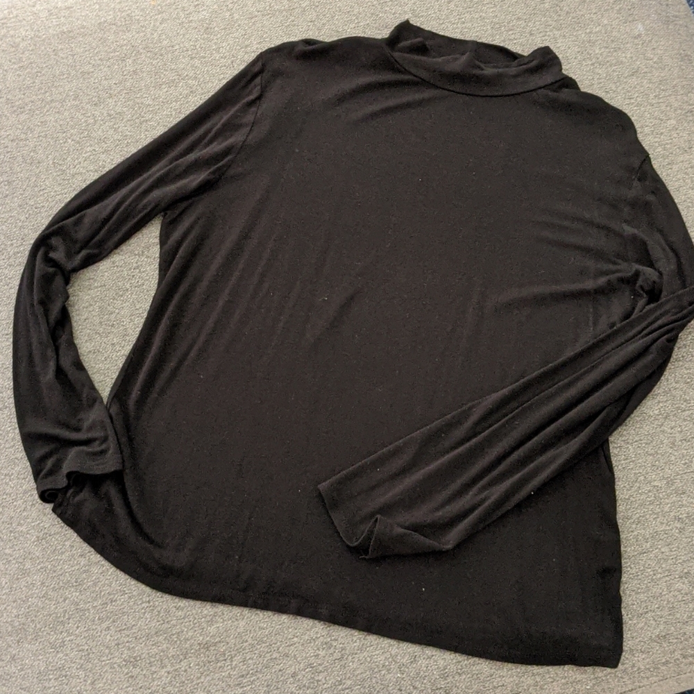 Plus Size Ambiance Long Sleeve Mock Neck Top